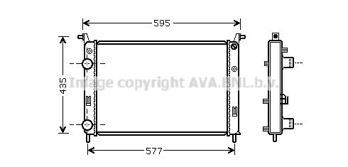 FTA2316 AVA QUALITY COOLING Радиатор, охлаждение двигателя