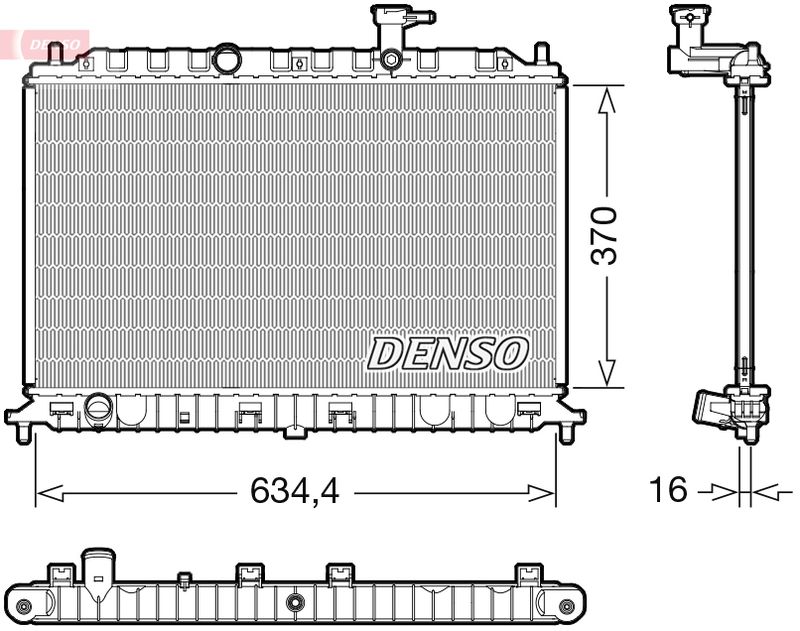 DRM43009 DENSO Радиатор, охлаждение двигателя