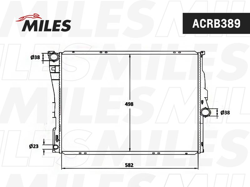 ACRB389 MILES Радиатор, охлаждение двигателя