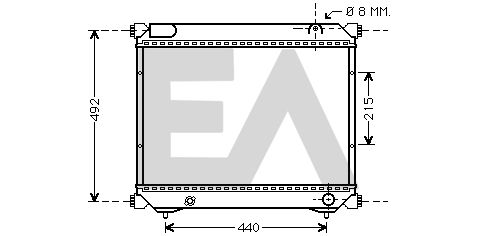 31R69079 EACLIMA Радиатор, охлаждение двигателя