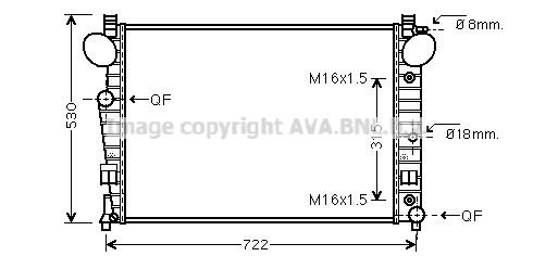 MSA2301 PRASCO Радиатор, охлаждение двигателя