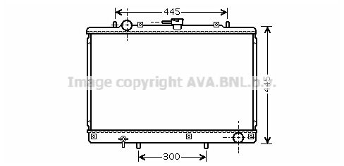 MT2188 AVA QUALITY COOLING Радиатор, охлаждение двигателя