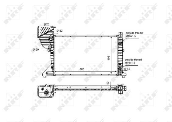 WG1722949 WILMINK GROUP Радиатор, охлаждение двигателя