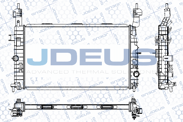 RA0200920 JDEUS Радиатор, охлаждение двигателя