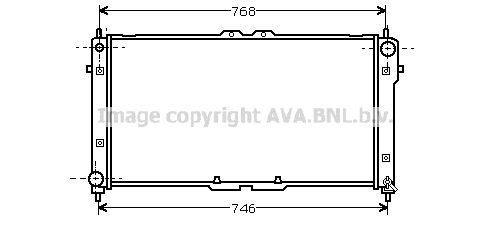 FD2181 AVA QUALITY COOLING Радиатор, охлаждение двигателя