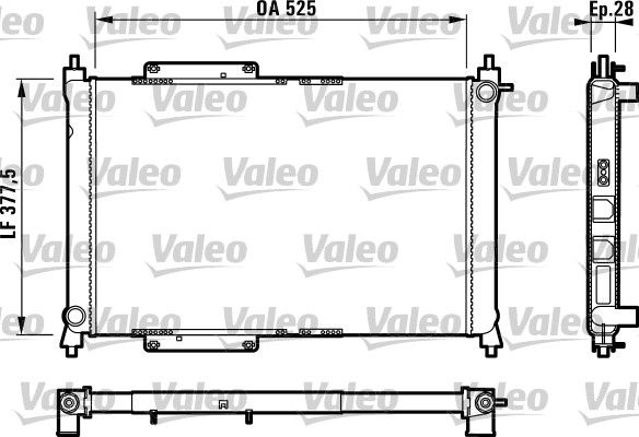 731816 VALEO Радиатор, охлаждение двигателя