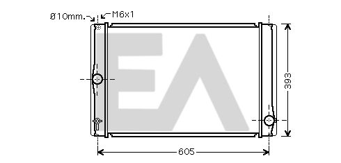 31R71006 EACLIMA Радиатор, охлаждение двигателя