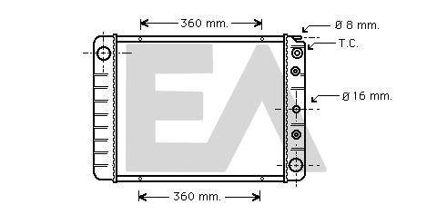 31R78011 EACLIMA Радиатор, охлаждение двигателя