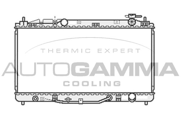 107061 AUTOGAMMA Радиатор, охлаждение двигателя