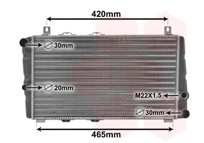 76002002 VAN WEZEL Радиатор, охлаждение двигателя