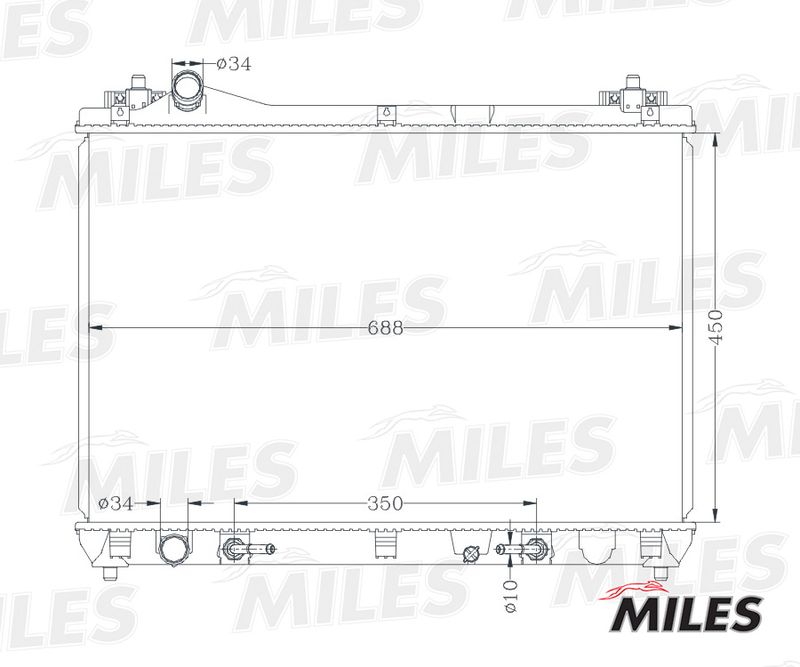 ACRB151 MILES Радиатор, охлаждение двигателя