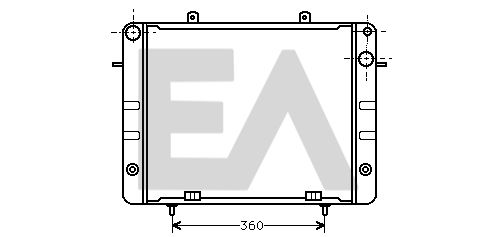 31R54031 EACLIMA Радиатор, охлаждение двигателя