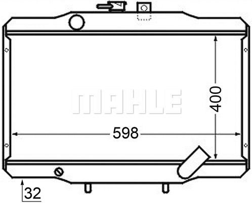 CR141000S MAHLE Радиатор, охлаждение двигателя