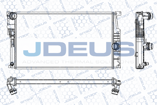 RA0050800 JDEUS Радиатор, охлаждение двигателя