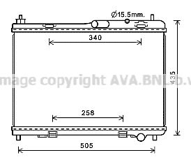 FD2605 AVA QUALITY COOLING Радиатор, охлаждение двигателя