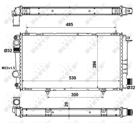 WG2162262 WILMINK GROUP Радиатор, охлаждение двигателя