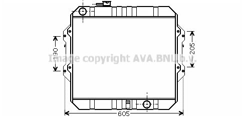 TO2371 AVA QUALITY COOLING Радиатор, охлаждение двигателя