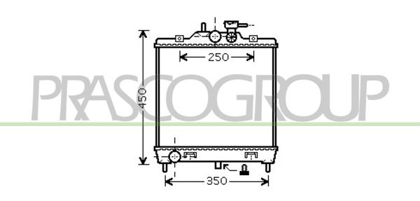 KI320R002 PRASCO Радиатор, охлаждение двигателя