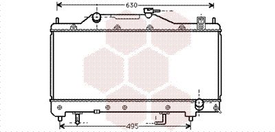 53002284 VAN WEZEL Радиатор, охлаждение двигателя