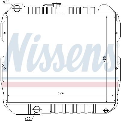 64614 NISSENS Радиатор, охлаждение двигателя