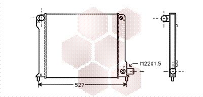 17002123 VAN WEZEL Радиатор, охлаждение двигателя