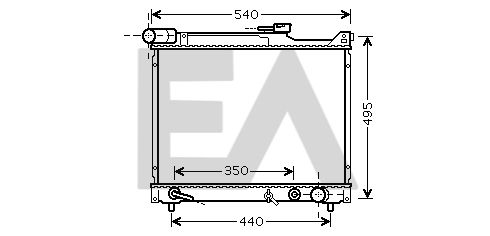 31R69040 EACLIMA Радиатор, охлаждение двигателя