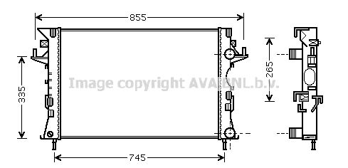 RTA2300 AVA QUALITY COOLING Радиатор, охлаждение двигателя