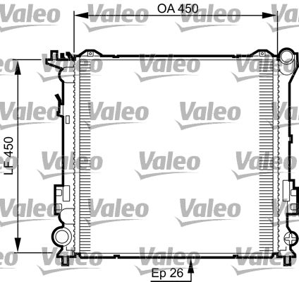 735504 VALEO Радиатор, охлаждение двигателя