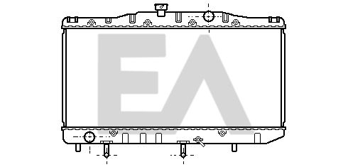 31R71025 EACLIMA Радиатор, охлаждение двигателя