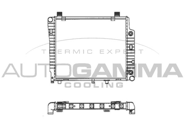 101319 AUTOGAMMA Радиатор, охлаждение двигателя