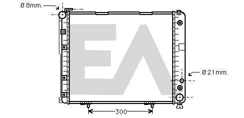 31R50065 EACLIMA Радиатор, охлаждение двигателя