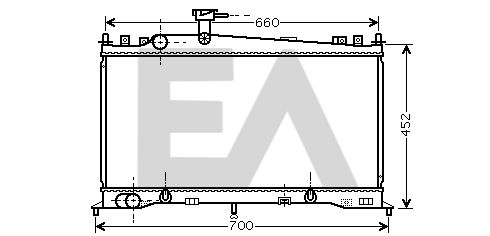 31R52064 EACLIMA Радиатор, охлаждение двигателя