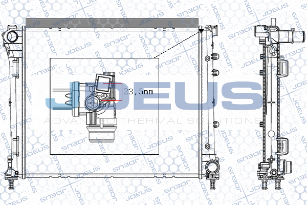 RA0111251 JDEUS Радиатор, охлаждение двигателя