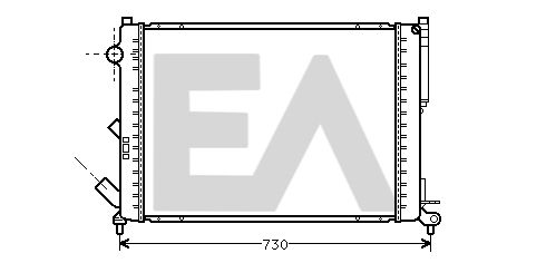 31R60063 EACLIMA Радиатор, охлаждение двигателя