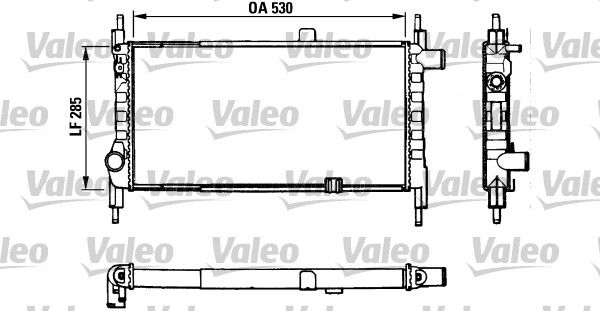 883857 VALEO Радиатор, охлаждение двигателя