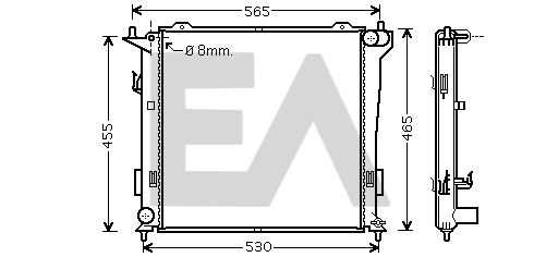 31R28059 EACLIMA Радиатор, охлаждение двигателя