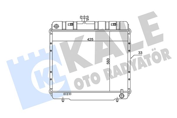 173300 KALE OTO RADYATÖR Радиатор, охлаждение двигателя