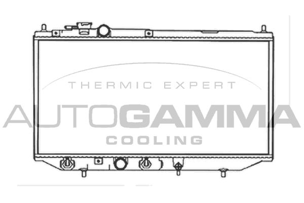 103403 AUTOGAMMA Радиатор, охлаждение двигателя