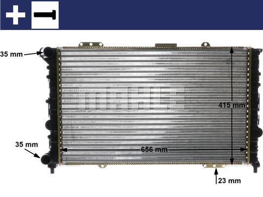 CR1410000S MAHLE Радиатор, охлаждение двигателя