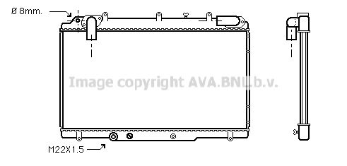 RT2240 AVA QUALITY COOLING Радиатор, охлаждение двигателя