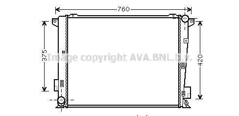 HY2191 AVA QUALITY COOLING Радиатор, охлаждение двигателя