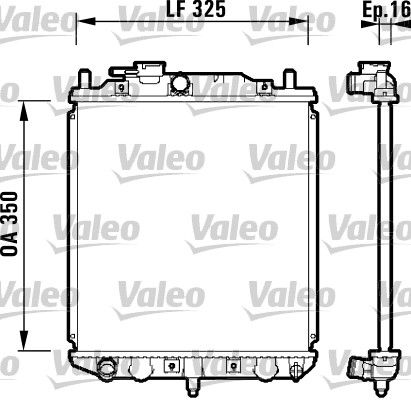 734209 VALEO Радиатор, охлаждение двигателя