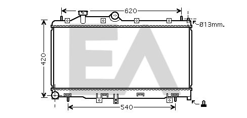 31R68045 EACLIMA Радиатор, охлаждение двигателя