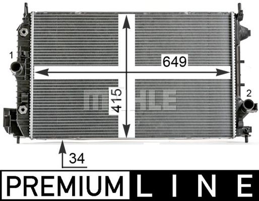 CR9000P MAHLE Радиатор, охлаждение двигателя