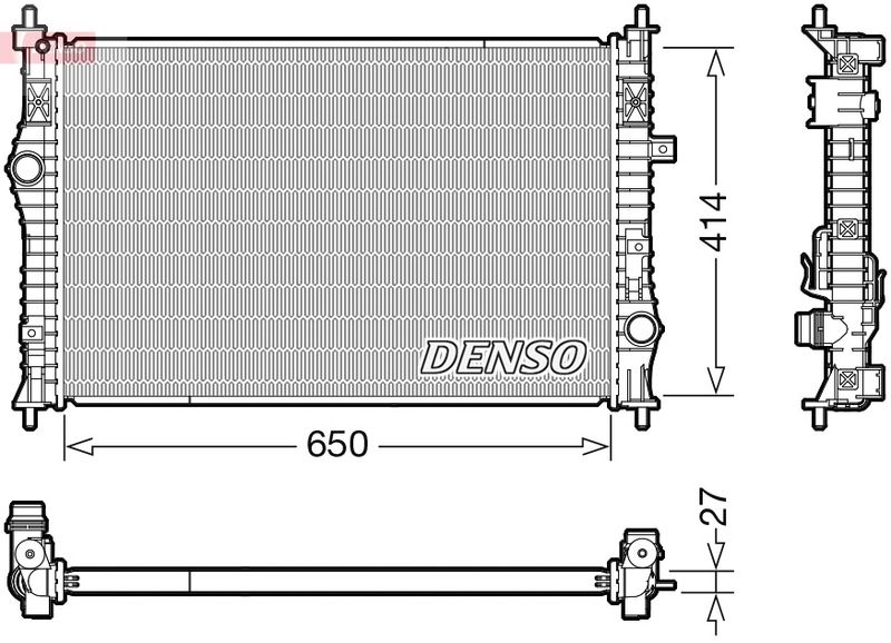 DRM21104 DENSO Радиатор, охлаждение двигателя