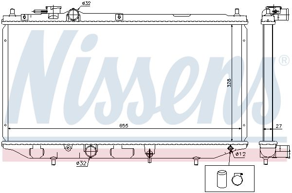 61734 NISSENS Радиатор, охлаждение двигателя