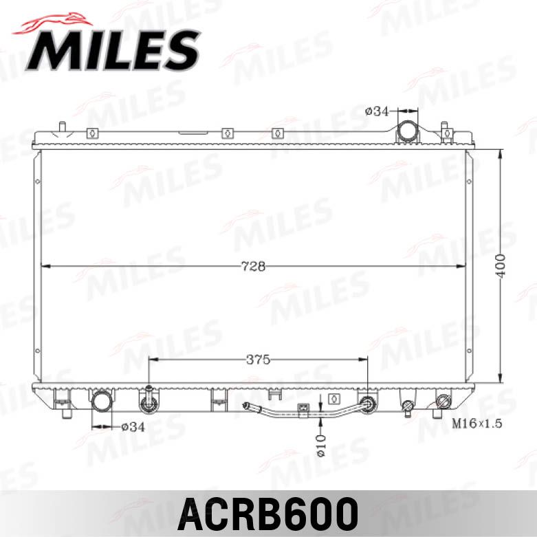 ACRB600 MILES Радиатор, охлаждение двигателя