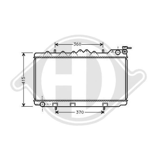 DCM1787 DIEDERICHS Радиатор, охлаждение двигателя