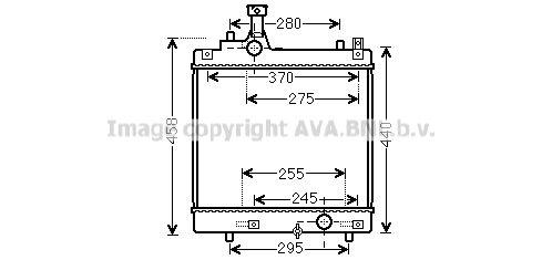 SZA2113 AVA QUALITY COOLING Радиатор, охлаждение двигателя