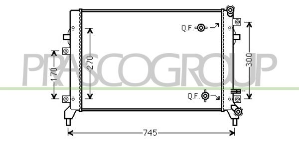 AD322R009 PRASCO Радиатор, охлаждение двигателя